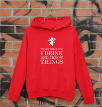 Load image into Gallery viewer, GOT Game of Thrones I Drink And Know Things Unisex Hoodie for Men/Women-Red-Ektarfa.online

