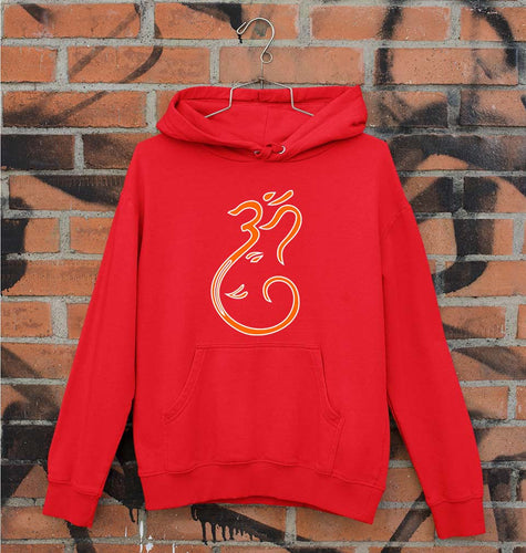 Ganpati JI(Ganesh) Unisex Hoodie for Men/Women-Red-Ektarfa.online
