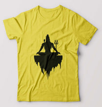 Load image into Gallery viewer, Mahakal Mahadev Bholenath Shiva Shivji T-Shirt for Men-S(38 Inches)-Yellow-Ektarfa.online
