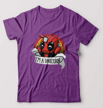 Load image into Gallery viewer, Deadpool Unicorn T-Shirt for Men-Purple-Ektarfa.online
