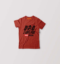 Load image into Gallery viewer, Dad I Love You 3000 Kids T-Shirt for Boy/Girl-Brick Red-Ektarfa.online
