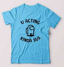 Load image into Gallery viewer, Among Us T-Shirt for Men-S(38 Inches)-Light Blue-Ektarfa.online

