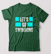 Load image into Gallery viewer, Swimming T-Shirt for Men-Bottle Green-Ektarfa.online
