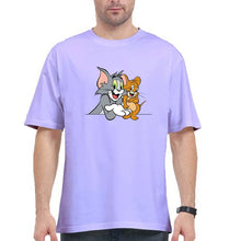 Load image into Gallery viewer, Tom and Jerry Oversized T-Shirt for Men-Lavender-Ektarfa.online
