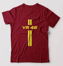 Load image into Gallery viewer, Valentino Rossi(VR 46) T-Shirt for Men-S(38 Inches)-Maroon-Ektarfa.online
