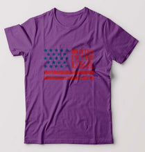 Load image into Gallery viewer, USA America T-Shirt for Men-Purple-Ektarfa.online
