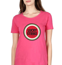 Load image into Gallery viewer, Lucky Strike T-Shirt for Women-XS(32 Inches)-Pink-Ektarfa.online
