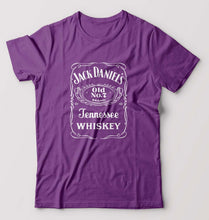 Load image into Gallery viewer, Jack Daniels T-Shirt for Men-S(38 Inches)-Purple-Ektarfa.online
