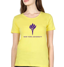 Load image into Gallery viewer, New York University T-Shirt for Women-Yellow-Ektarfa.online

