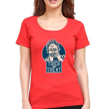 Load image into Gallery viewer, Trick or Treat T-Shirt for Women-XS(32 Inches)-Red-Ektarfa.online
