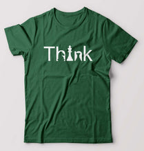 Load image into Gallery viewer, Chess Think T-Shirt for Men-S(38 Inches)-Bottle Green-Ektarfa.online

