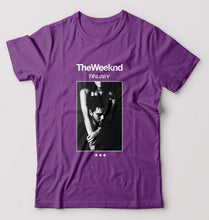 Load image into Gallery viewer, The Weeknd Trilogy T-Shirt for Men-S(38 Inches)-Purple-Ektarfa.online
