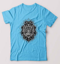 Load image into Gallery viewer, Monster T-Shirt for Men-S(38 Inches)-Light Blue-Ektarfa.online
