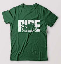 Load image into Gallery viewer, Ride Superbike T-Shirt for Men-Bottle Green-Ektarfa.online

