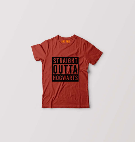 Harry Potter Hogwarts Kids T-Shirt for Boy/Girl-Brick Red-Ektarfa.online