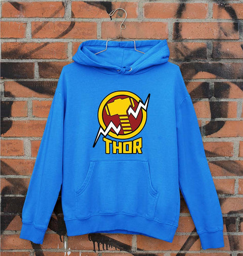 Thor Superhero Unisex Hoodie for Men/Women-S(40 Inches)-Royal Blue-Ektarfa.online