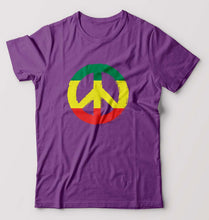 Load image into Gallery viewer, Bob Marley Peace T-Shirt for Men-Purple-Ektarfa.online
