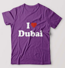 Load image into Gallery viewer, I Love Dubai T-Shirt for Men-Purple-Ektarfa.online
