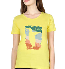 Load image into Gallery viewer, Penguin T-Shirt for Women-Yellow-Ektarfa.online
