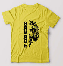 Load image into Gallery viewer, Savage Lion T-Shirt for Men-Yellow-Ektarfa.online
