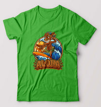 Load image into Gallery viewer, Aloha T-Shirt for Men-S(38 Inches)-flag green-Ektarfa.online
