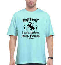 Load image into Gallery viewer, Hufflepuff Harry Potter Oversized T-Shirt for Men-Mint-Ektarfa.online
