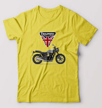 Load image into Gallery viewer, Triumph Motorcycles T-Shirt for Men-S(38 Inches)-Yellow-Ektarfa.online
