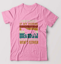 Load image into Gallery viewer, Horse T-Shirt for Men-Light Baby Pink-Ektarfa.online
