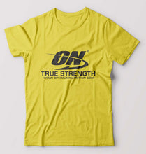 Load image into Gallery viewer, optimum nutrition T-Shirt for Men-Yellow-Ektarfa.online
