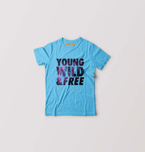Load image into Gallery viewer, Young Wild Free Kids T-Shirt for Boy/Girl-Light Blue-Ektarfa.online
