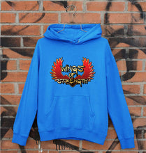 Load image into Gallery viewer, Wings of Strength Unisex Hoodie for Men/Women-S(40 Inches)-Royal Blue-Ektarfa.online
