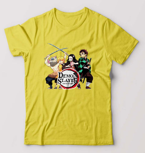 Demon Slayer T-Shirt for Men-Yellow-Ektarfa.online