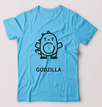 Load image into Gallery viewer, Godzilla T-Shirt for Men-S(38 Inches)-Light Blue-Ektarfa.online
