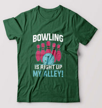 Load image into Gallery viewer, Bowling T-Shirt for Men-Bottle Green-Ektarfa.online
