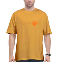 Load image into Gallery viewer, NBA Basketball Oversized T-Shirt for Men-Golden Yellow-Ektarfa.online
