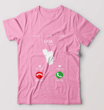 Load image into Gallery viewer, Goa Calling T-Shirt for Men-Light Baby Pink-Ektarfa.online
