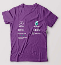 Load image into Gallery viewer, Mercedes AMG Petronas F1 2022 Team T-Shirt for Men-S(38 Inches)-Purple-Ektarfa.online
