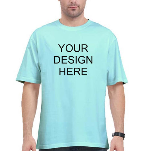 Customized-Custom-Personalized Oversized T-Shirt for Men-Mint-Ektarfa.online