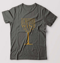 Load image into Gallery viewer, GOT Game Of Thrones Wine In The Belly T-Shirt for Men-Charcoal-Ektarfa.online
