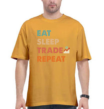 Load image into Gallery viewer, Share Market(Stock Market) Oversized T-Shirt for Men-Golden Yellow-Ektarfa.online
