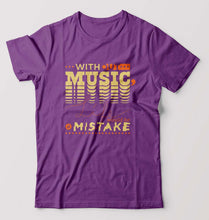 Load image into Gallery viewer, Music T-Shirt for Men-S(38 Inches)-Purple-Ektarfa.online
