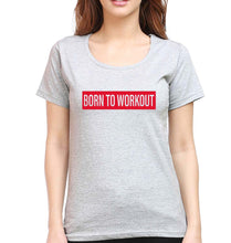Load image into Gallery viewer, Gym Workout T-Shirt for Women-Grey Melange-Ektarfa.online
