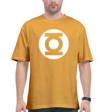 Load image into Gallery viewer, Green Lantern Superhero Oversized T-Shirt for Men-Golden Yellow-Ektarfa.online
