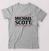 Load image into Gallery viewer, Michael Scott T-Shirt for Men-Grey Melange-Ektarfa.online
