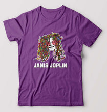Load image into Gallery viewer, Janis Joplin T-Shirt for Men-Purple-Ektarfa.online
