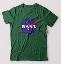 Load image into Gallery viewer, Nasa T-Shirt for Men-S(38 Inches)-Bottle Green-Ektarfa.online
