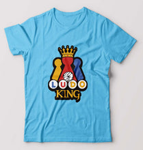 Load image into Gallery viewer, Ludo King T-Shirt for Men-S(38 Inches)-Light Blue-Ektarfa.online
