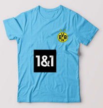 Load image into Gallery viewer, Borussia Dortmund 2021-22 T-Shirt for Men-S(38 Inches)-Light Blue-Ektarfa.online
