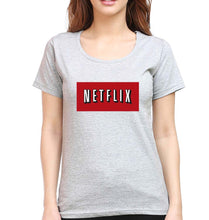 Load image into Gallery viewer, Netflix T-Shirt for Women-Grey Melange-Ektarfa.online

