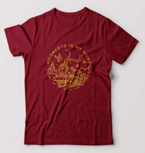 Load image into Gallery viewer, Harry Potter Hogwarts T-Shirt for Men-Maroon-Ektarfa.online
